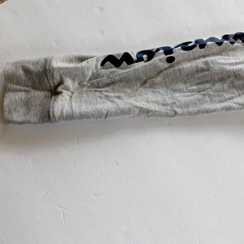 Champion Boys T-Shirt Gray Hoodie Long Sleeve Medium